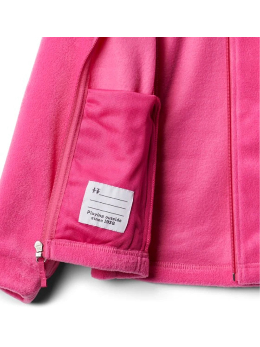 Columbia Benton Springs Fleece Jacket Girls XL Pink Ice NWT - Picture 3 of 4